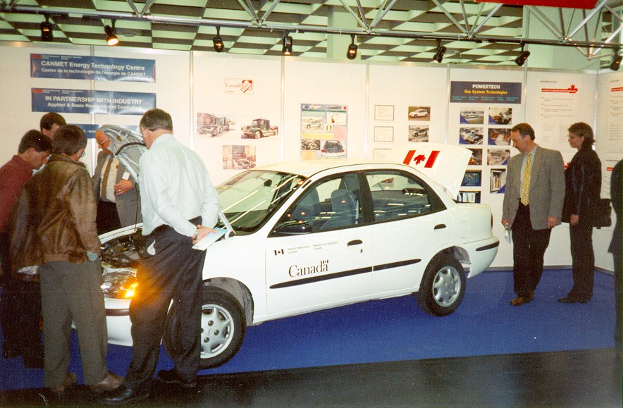 SRC Natural Gas Geo Metro on Display in Cologne, Germany in 1998
