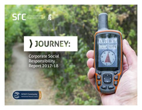 front cover of src journey csr report 17-18