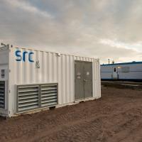 src hybrid energy container at the gunnar mine site