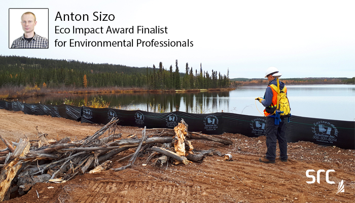 src eco impact award employee at remediated site