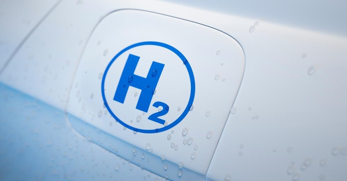hydrogen icon on white background