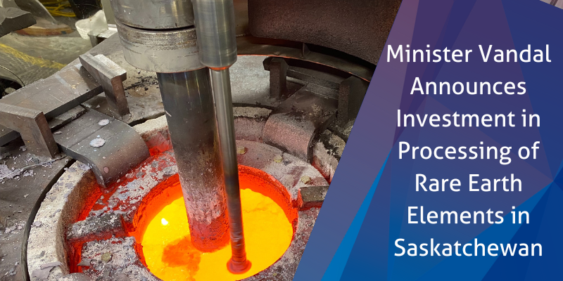 src graphic of molten rare earths in metal smelting unit