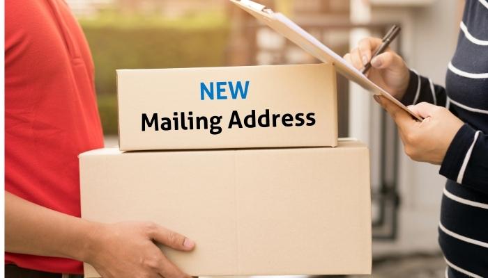 src new mailing address person delivery boxes