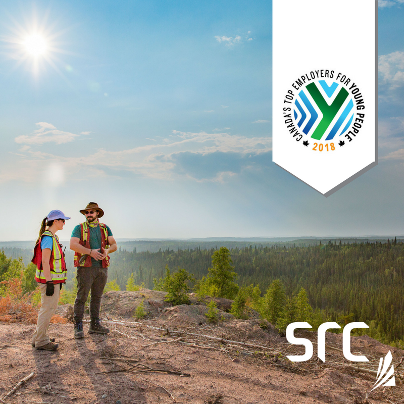 two field workers in northern saskatchewan