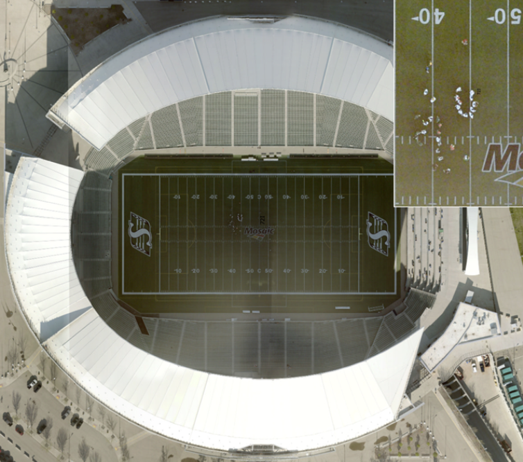 SGIC Airborne Imagery of Mosaic Stadium in 2026