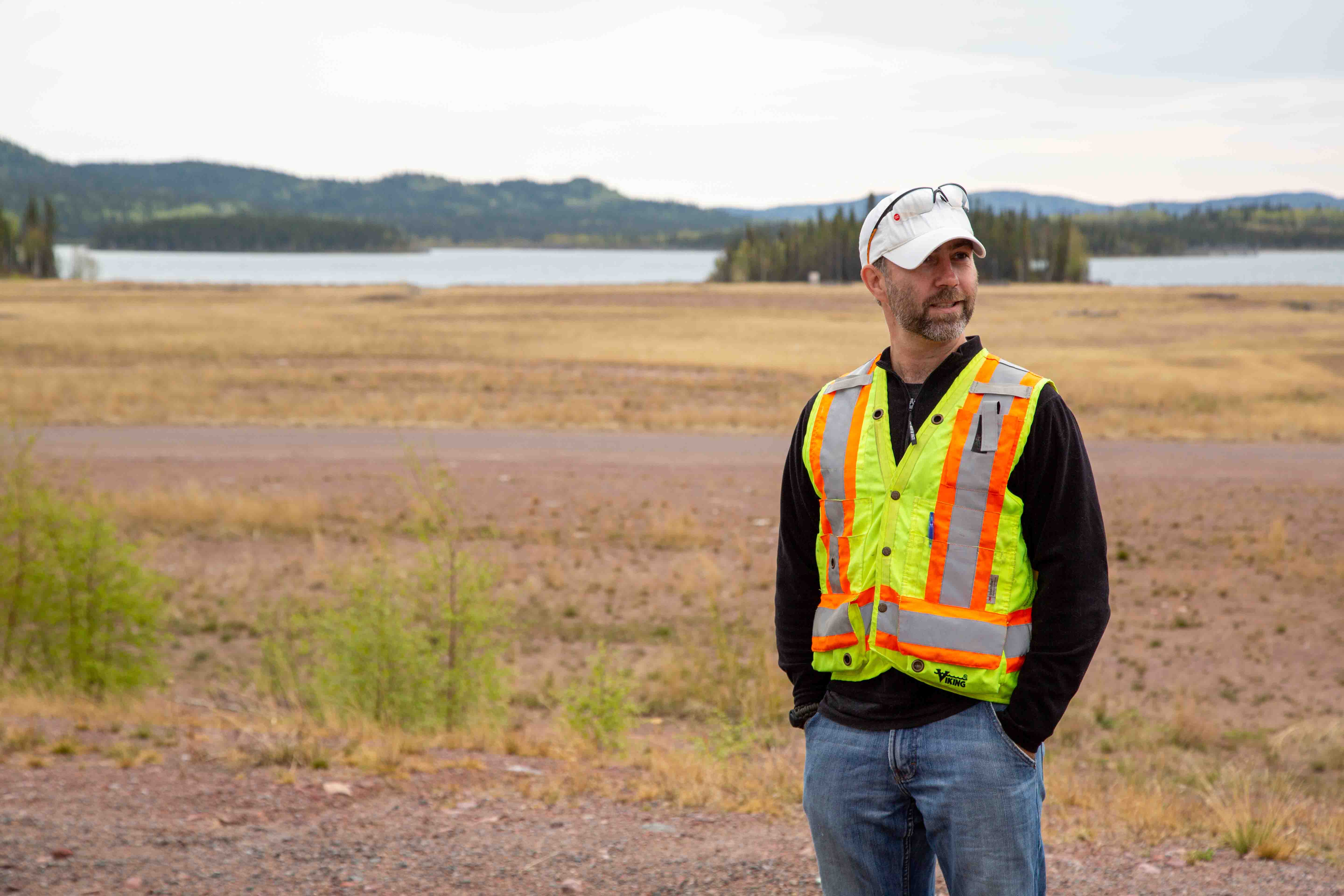 src environmental remediation team manager ian wilson at gunnar mine site