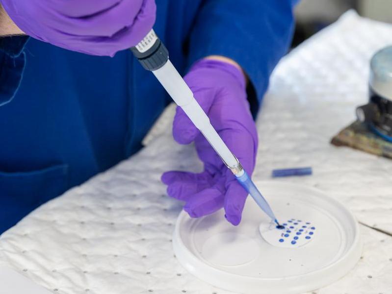 src employee conducting a MBI test
