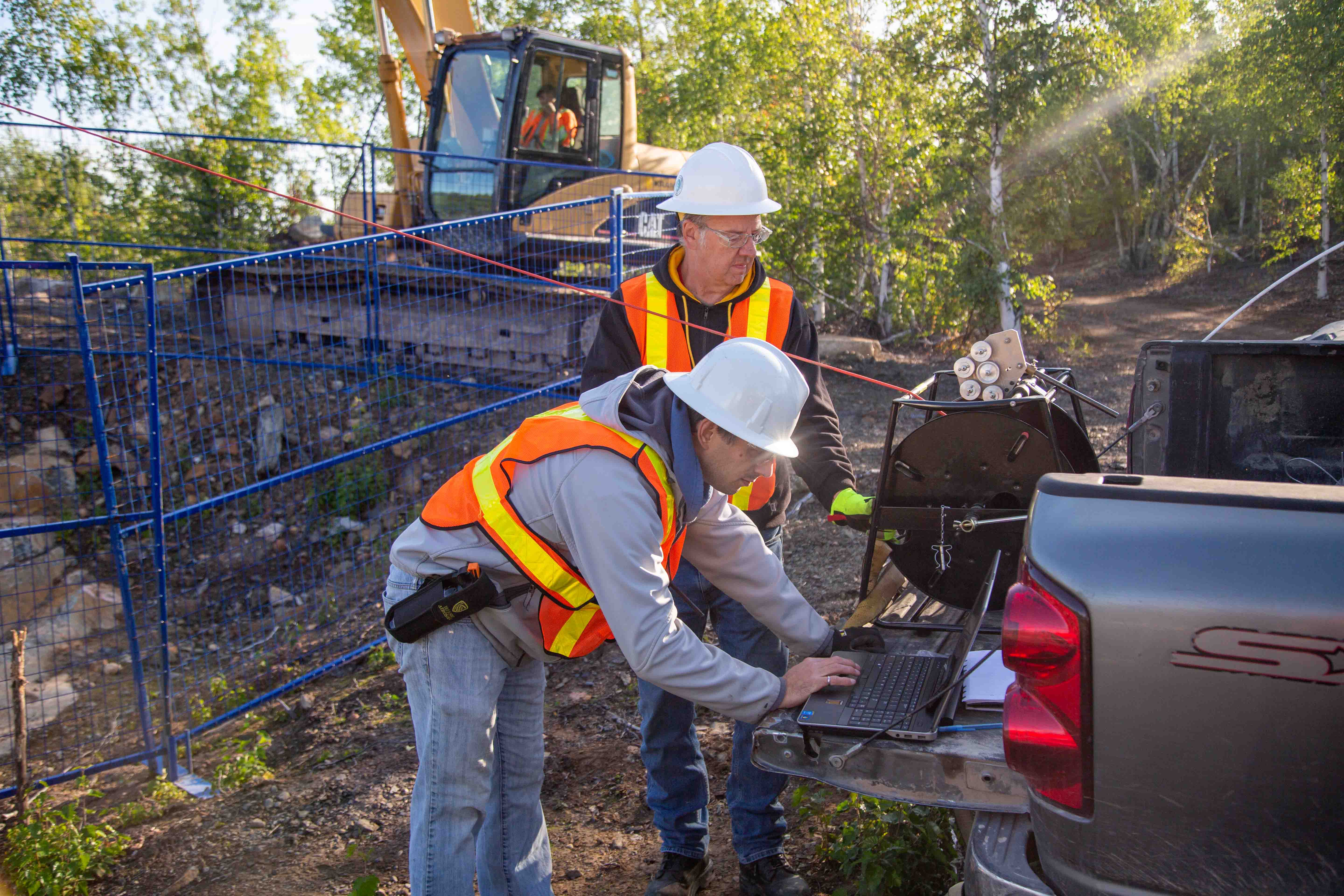 src engineers work on downhole survey at lorado mine