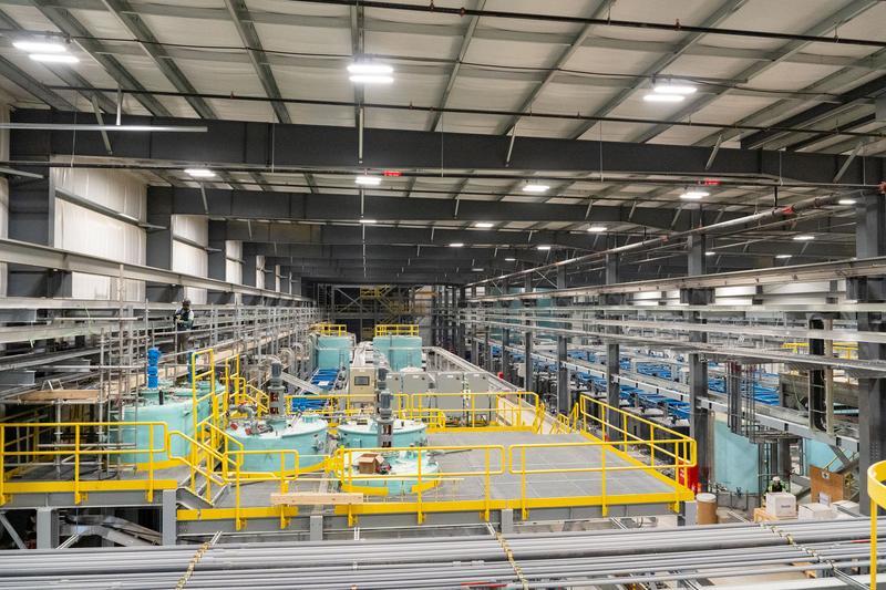 src's solvent extraction unit in its rare earth processing facility