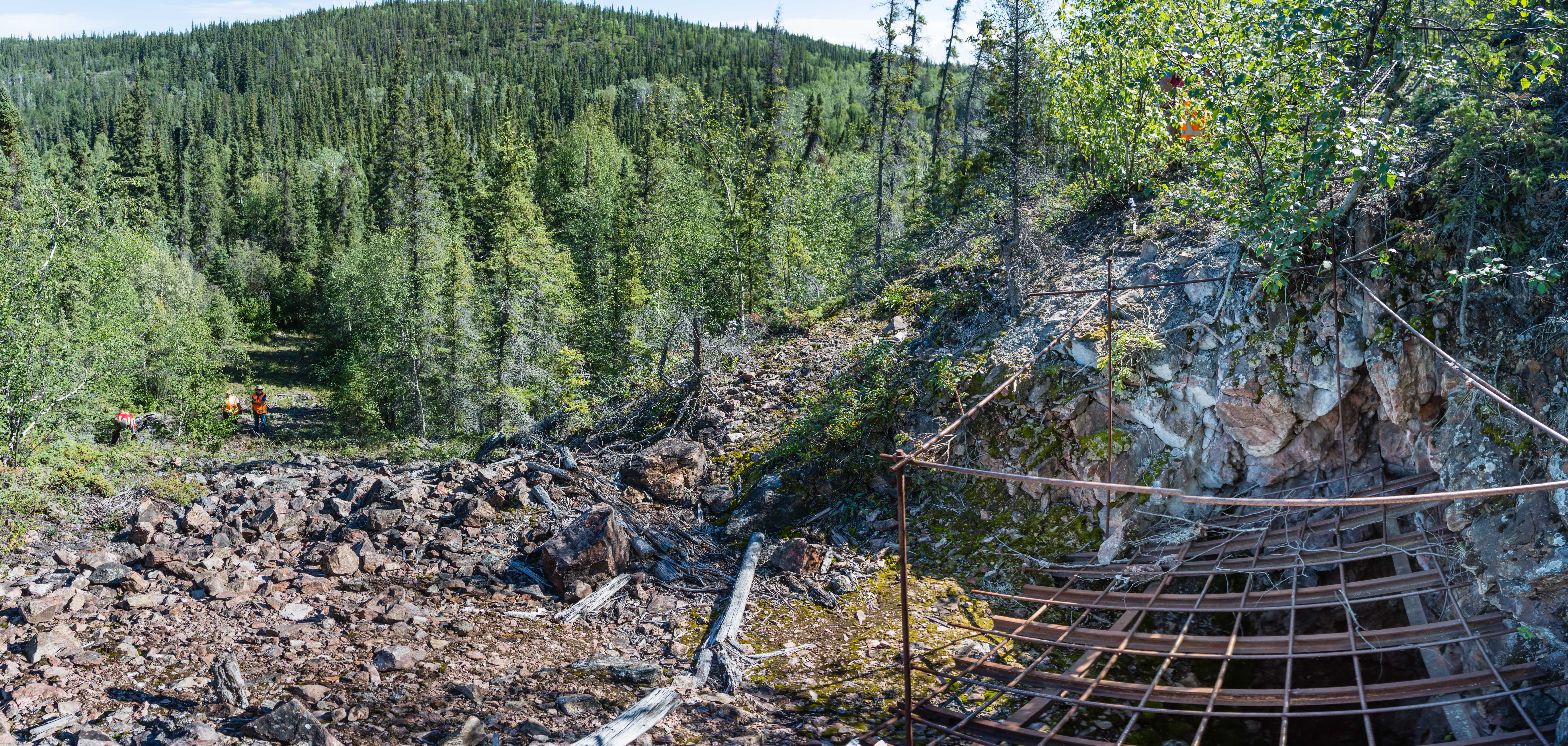 covered stope breakthrough at nicholson