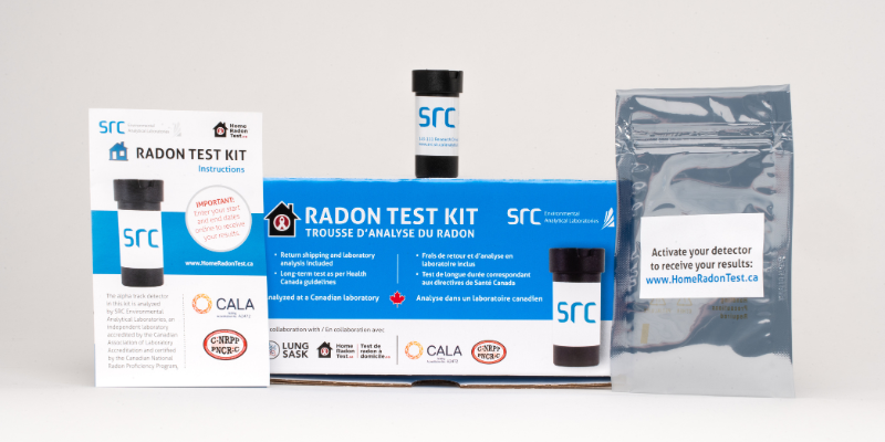 src radon home test kit