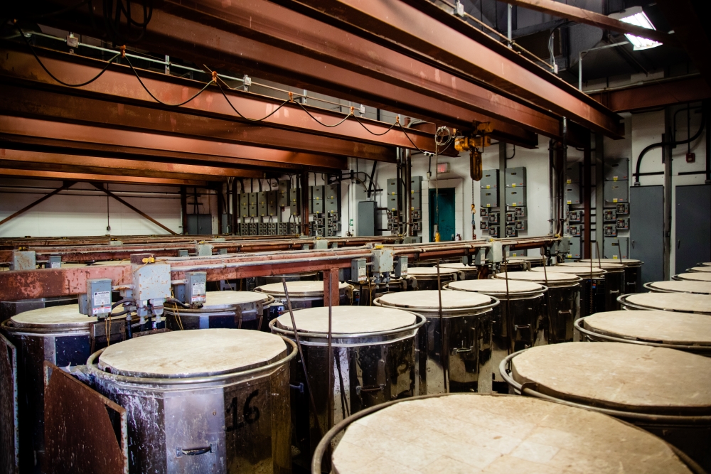 Caustic Fusion kilns at SRC's Diamond Lab