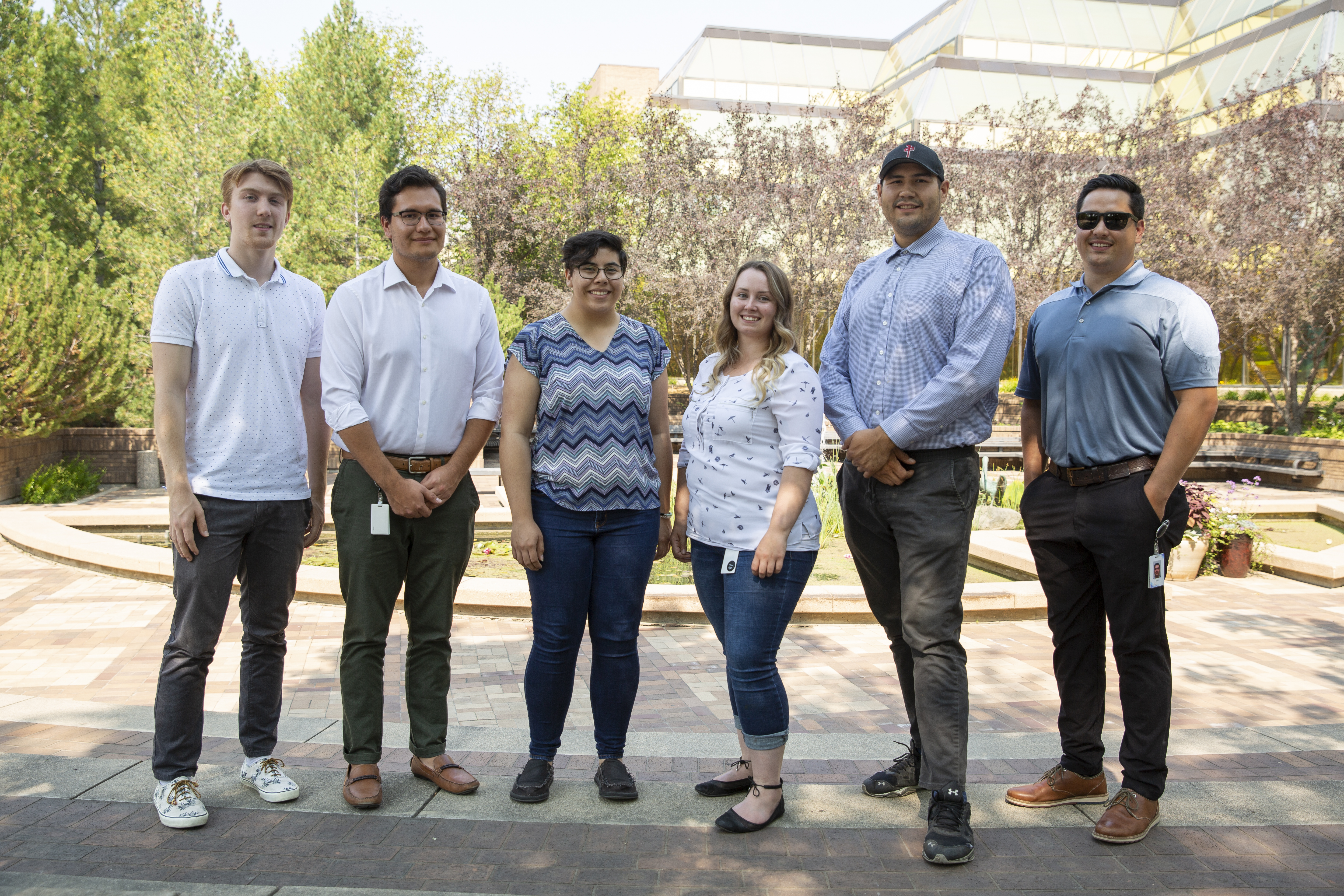 six students from src aboriginal mentorship program stand outside