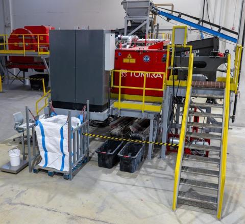 Multi-channel laser ore sorter at SRC’s Testing Facility