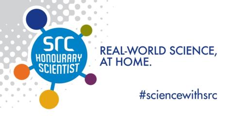 real-world science, at home with molecule graphic