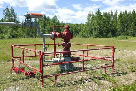 Well site in saskatchewan