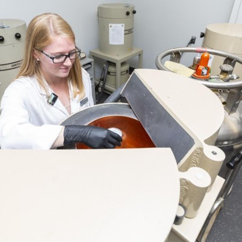 research scientist working in lab