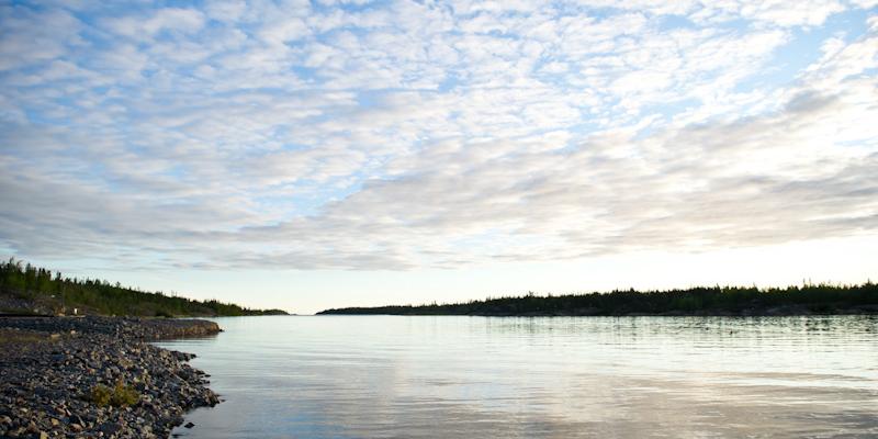 northern saskatchewan lake landscape