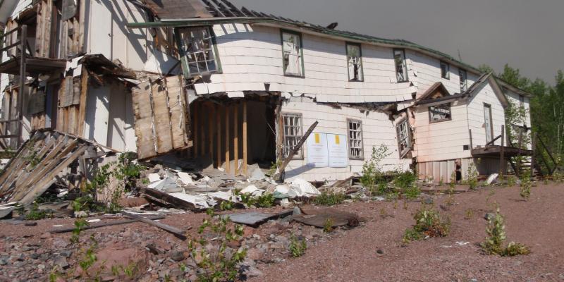 dilapidated building 