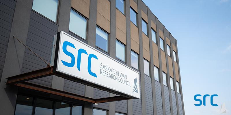 exterior sign of src on building
