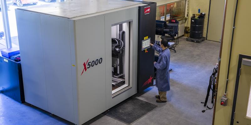 Industrial CT Scanning at SRC SRC research engineer uses industrial ct scanner to test core plugs