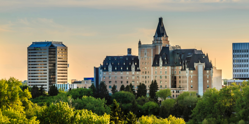 CMA conference with picture of saskatoon
